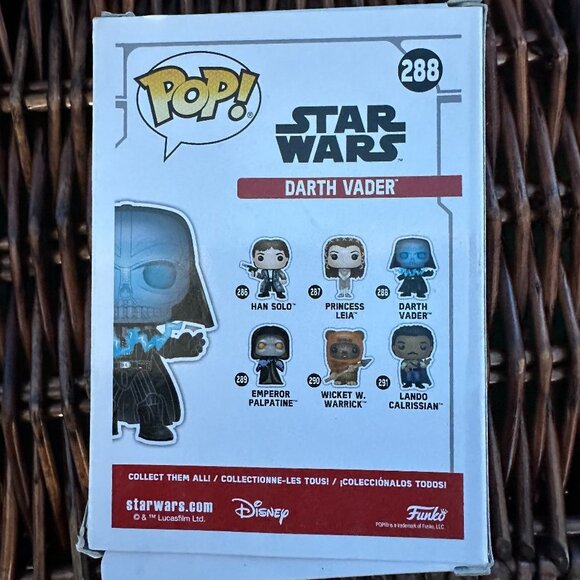 Funko Pop! Star Wars #288 Darth Vader Vinyl Figure Collectible NIB - Picture 3 of 3